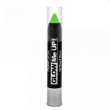Creion stralucitor in lumina UV, pentru fata si corp, Verde GLOW ME UP!, Paint Glow