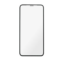 Folie de sticla securizata IdeallStore&reg; pentru protectie compatibila iPhone 11 PRO Max/XS Max, 3D, Anti-spy, neagra, acoperire full-cover
