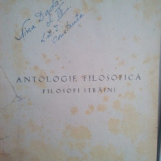 N. Bagdasar - Antologie filosofica. Filosofi straini (editia 1943)