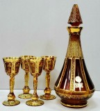 Serviciu Egermann de patru persoane pentru servit bauturi aperitive, Cehia, Secol XX