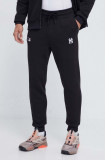 47brand pantaloni de trening MLB New York Yankees culoarea negru, cu imprimeu, 47 Brand