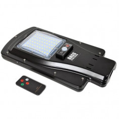 Lampa solara stradala Bass BS-5916, putere 50W, 60 x Led, senzor miscare, IP65, Telecomanda Mania Tools foto