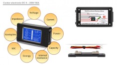 Voltmetru Ampermetru Wat metru contor electronic solar 0 - 200V 50A foto