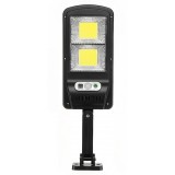 Lampa stradala solara eMazing, cu telecomanda, 36 cm x 11.5 cm, 108 COB LED, 2592 Lumeni, 21.6 W - echivalent 172 W bec incadescent, IP65, Senzor de M