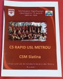 Program meci handbal (feminin) RAPID BUCURESTI USL METROU - CSM SLATINA (03.09.2017)