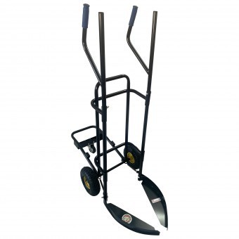 Carucior pentru transportul anvelopelor Vivatechnix VMD-1017, maxim 150kG, negru