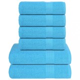 Gossi set prosoape frogn 6 piese, turcoaz, 360 g/m2