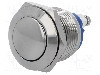 Intrerupator anti-vandalism, OFF-(ON), &Oslash;19mm, ONPOW - GQ19B-10/N