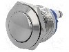 Intrerupator anti-vandalism, OFF-(ON), &Oslash;19mm, ONPOW - GQ19B-10/N