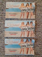 3 bilete folosite intrare cinema Cineplex filmul Retreat Vama Veche, 9x5.5 cm