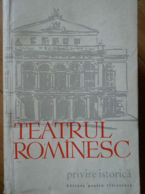 Teatrul Rominesc Privire Istorica Vol.1 De La Obirsie Pina La - Ioan Massoff ,307766 foto