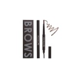 Creion sprancene Focallure Auto Brows Pen, 02 Brown