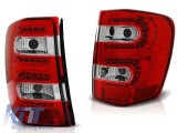 Set de stopuri LED de tuning potrivit pentru Jeep Grand Cherokee 1999-05.2005 rosu/alb, stanga si dreapta Performance AutoTuning
