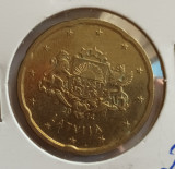 Moneda 20 eurocent Letonia 2014, Europa