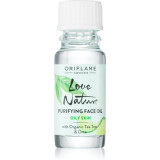 Oriflame Love Nature Organic Tea Tree &amp; Lime ulei de curatare pentru ten acneic 10 ml