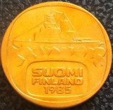 Moneda 5 MARKKAA - FINLANDA, anul 1985 *cod 5156 = excelenta, Europa