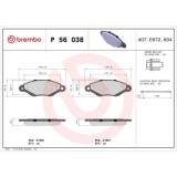 Placute frana Nissan Kubistar Box (X76) 08.03-; Renault Kangoo (Kc0/1) 08.97- , Fata, BREMBO