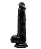 Cumpara ieftin Dildo Loving Joy, cu testicule, negru, 16,5 cm