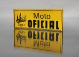 Patch Vechi din carton lucios Moto Oficial Sibiu anii 1990