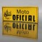 Patch Vechi din carton lucios Moto Oficial Sibiu anii 1990
