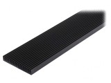 Radiator negru cu aripioare 1000mm x 100mm