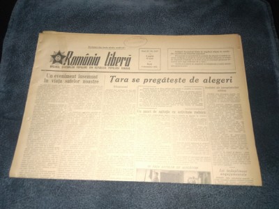 ZIARUL ROMANIA LIBERA 8 DECEMBRIE 1953 foto