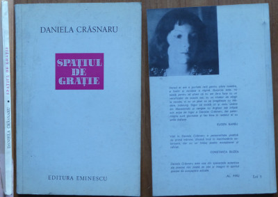 Daniela Crasnaru, Spațiu de grație, 1976, editia 1 cu autograf foto
