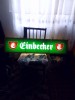 Reclama Luminoasa Neon Finbecher Veche, 2 Fete, 105cm, Vopsea Metalizata, Lanturi Alama
