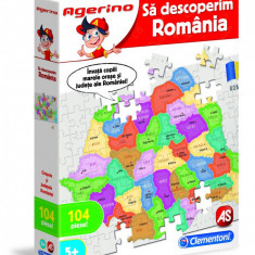 Puzzle educativ - Agerino - Sa descoperim Romania | Clementoni