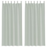 Cumpara ieftin Perdele Voile cu Bucle 2 buc Gri deschis 140x245 cm