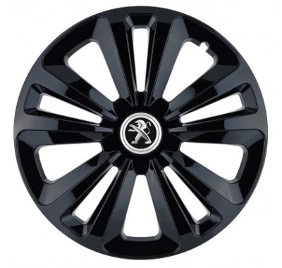 Set 4 Capace Roti Terra Negru R16, pentru Peugeot foto