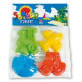 Androni Giocattoli Forme Nisip Vehicule, Set 4 Bucati, Plastic, Jucarii Gradina, Plaja, Copii