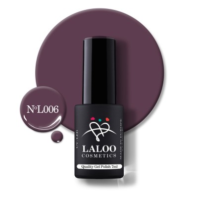 006 Brown Aubergine | Laloo gel polish 7ml foto