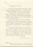 A3373N Petiție semnată olograf de Elena Văcărescu adresată ministrului Cultelor și Instrucțiunii Publice, anii 1930