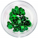 Trandafiri verzi smarald din ceramică, 10 buc, INGINAILS