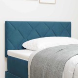 vidaXL Tăblie cu design cub de diamant, albastru &icirc;nchis, de 100 cm, din catifea