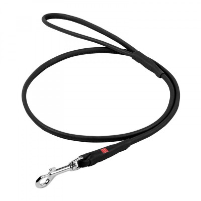 Waudog Soft, Lesa caini, din piele, diam: 6mm, L: 183cm, negru foto