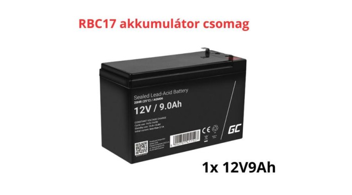 Pachet de baterii de &icirc;nlocuire APC RBC17 (1x 12V 9Ah)
