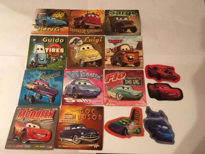 15 magneti frigider Cars Disney Pixar, 3D, colectibile, 11 mari + 4 mai mici foto