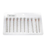 Set de 5 unități: Capăt de freză de diamant pentru cuticule, bilă mare, br&acirc;u roșu, 001/045R