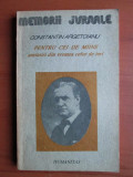 Constantin Argetoianu - Pentru cei de maine volumul 1, Humanitas