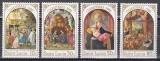 St. Lucia 1982 - Crăciun - Picturi de Brueghel, Lippi, s.a., MNH, Nestampilat