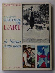 UNE BREVE HISTOIRE DE L 'ART - DE NIEPCE A NOS JOURS par ANDRE VIGNEAU , 1963