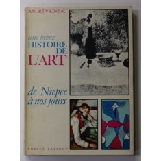 UNE BREVE HISTOIRE DE L &#039;ART - DE NIEPCE A NOS JOURS par ANDRE VIGNEAU , 1963