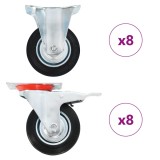 vidaXL Roți, 16 buc., 100 mm 278043