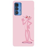 Husa compatibila cu Motorola Moto G20 model Pink Panther, Silicon, TPU, Viceversa, Transparent, Carcasa