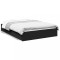 Gossi cadru de pat cu sertare, negru, 120x200 cm, lemn prelucrat