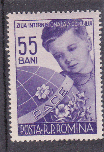 ROMANIA 1956 - ZIUA INTERNATIONALA A COPILULUI - MNH - LP 406