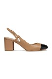 Geox pantofi de piele D VIRNILISA 65 culoarea maro, cu toc drept, cu toc deschis, D55YYA 000TU C0015