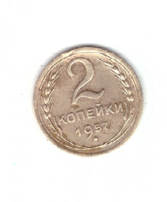 Moneda URSS/Rusia 2 copeici 1957, stare buna, curata foto